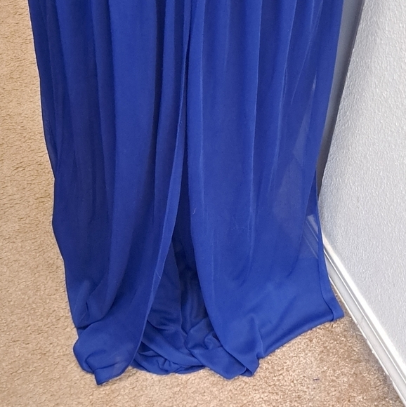 NWT David's Bridal Versa Convertible Cobalt Blue Formal Bridesmaid Dress - Picture 8 of 14